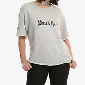 Hot Topic Grey short sleeve sweater